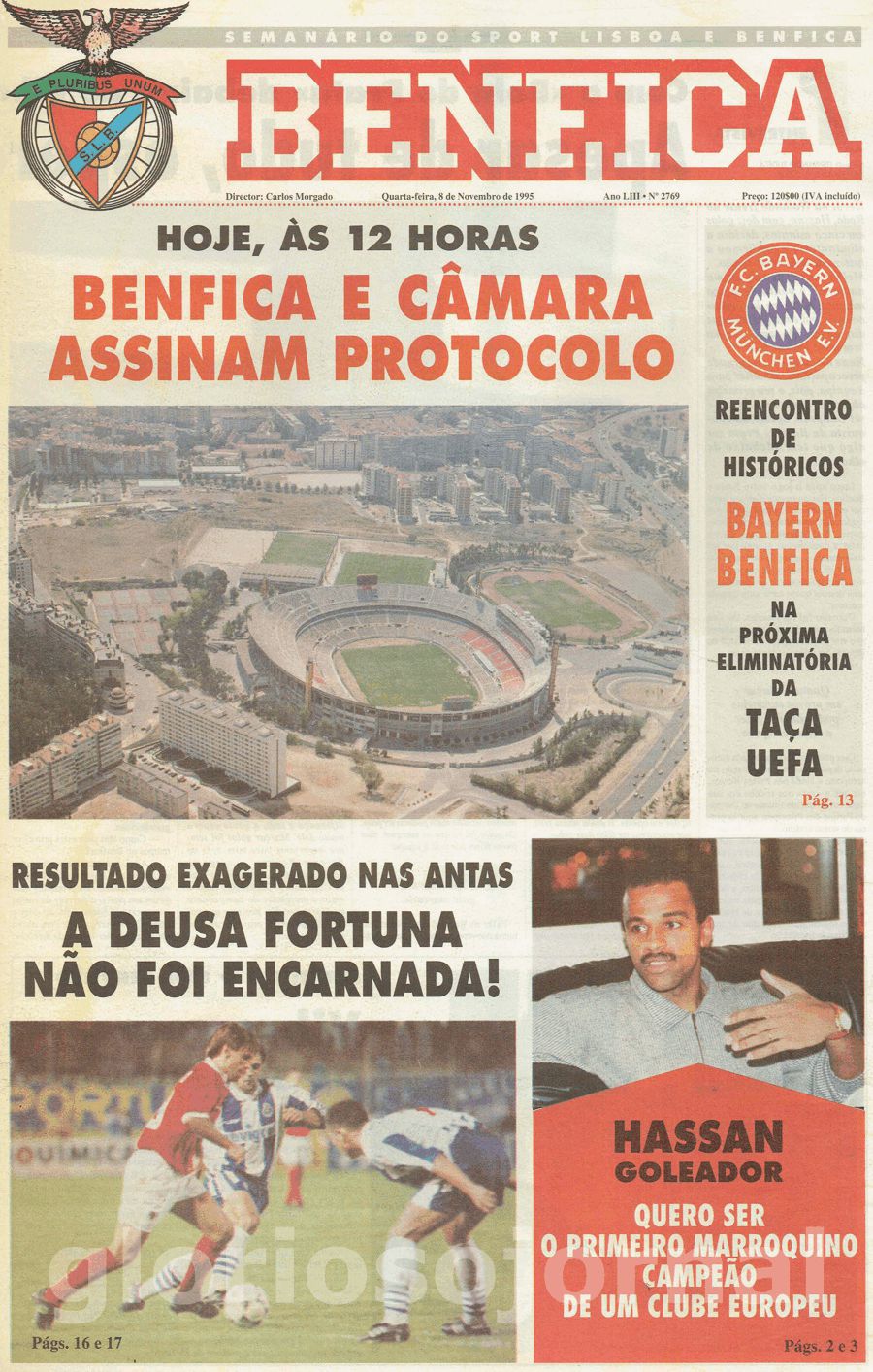 jornal o benfica 2769 1995-11-08